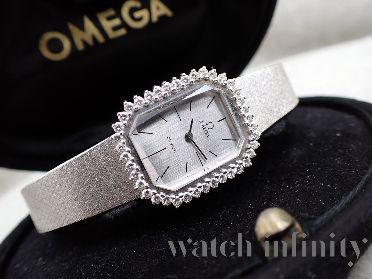 OMEGA De Ville Lady 18 karat white gold