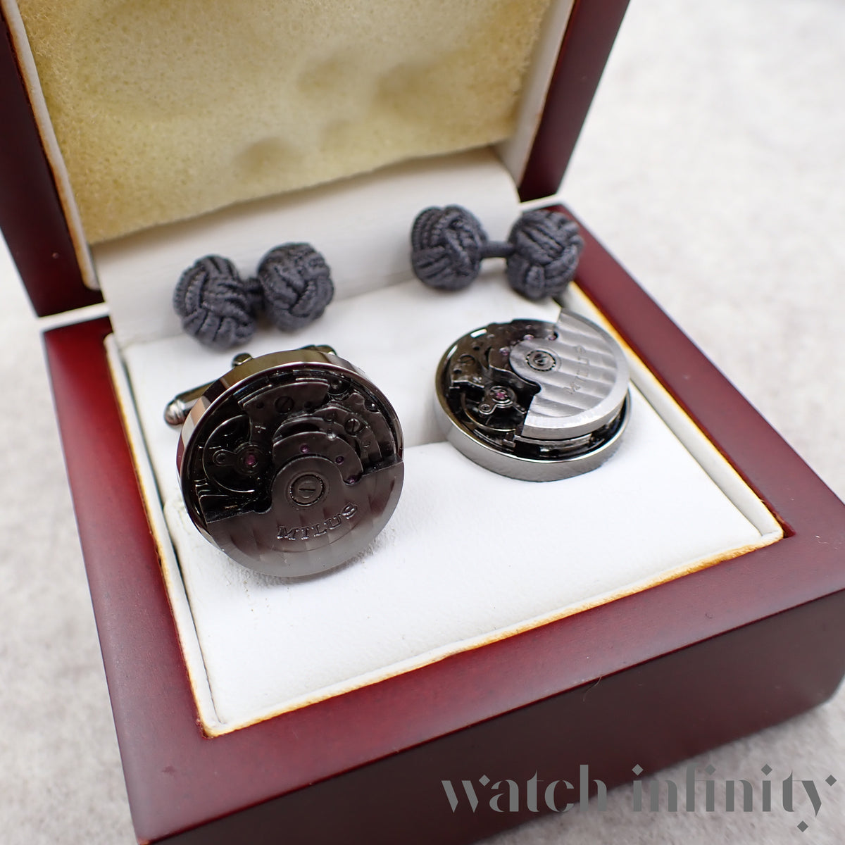 Milus, pair of cufflinks