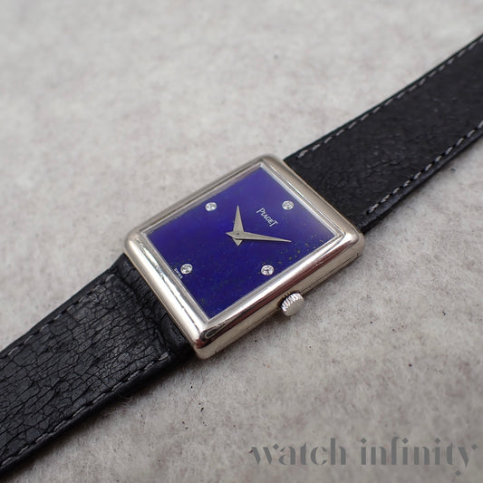 Piaget, réf. 9150, or gris 750 et cadran en lapis-lazuli